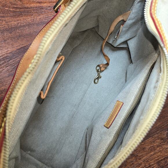 Dooney & Bourke Vintage Signature Monogram Canvas & Leather Shoulder Bag - Picture 8 of 12